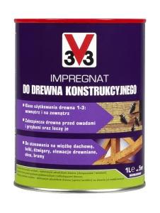V33 Impregnat do drewna konstrukcyjnego grzybobójczy bezbarwny 1L