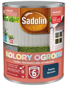 Sadolin Farba Kolory Ogrodu Świeża Borówka 0,7L