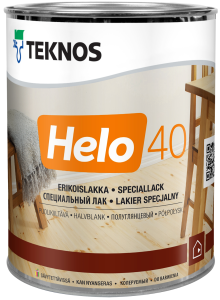 Teknos Helo 40 lakier bezbarwny półpołysk - 0,9L