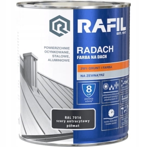 Rafil Radach Szary antracytowy RAL7016 półmat - 5L
