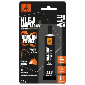 Dragon klej montażowy polimer hybrydowy biały tubka 20g