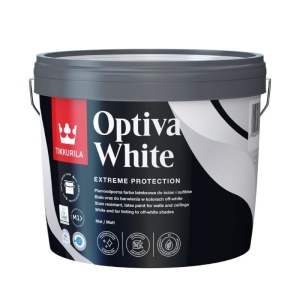 Tikkurila Optiva white farba lateksowa plamoodporna 9l