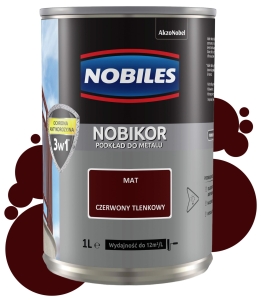 Nobiles Nobikor podkład antykorozyjny olejno-ftalowy Czerwony tlenkowy 1L