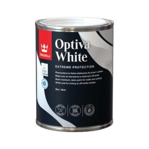 Tikkurila Optiva white farba lateksowa plamoodporna 0,9l