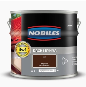 Nobiles Dach i Rynna Brąz Czekoladowy Matowa - 10L