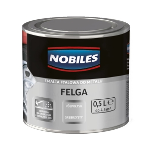 NOBILES Farba do felg ftalowa srebrzysta 0,5L
