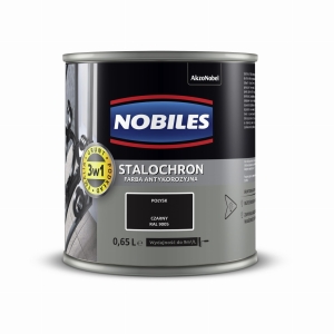 Nobiles Stalochron Farba Na Rdzę antykorozyjna RAL 9005 Czarna 0,65l