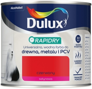 RAPIDRY farba do drewna metalu PCV Czerwona 400ml