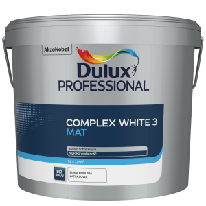 Dulux Professional COMPLEx WHITE 3 biała mat 9L