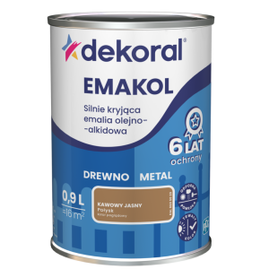 Dekoral Emakol emalia olejno-alkidowa Kawowy Jasny  0,9L