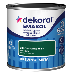 Dekoral Emakol emalia olejno-alkidowa Zielony Soczysty Matowy 0,2L
