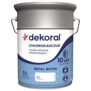 Dekoral Chlorokauczuk Do Metalu I Betonu Biały 5L