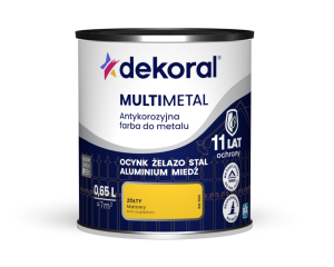 Dekoral Multimetal Antykorozyjna Farba Do Metalu Żółty 0,65L