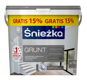 Śnieżka Grunt lateksowa emulsja podkładowa 11,5 l
