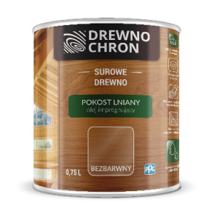 Pokost Lniany Drewnochron olej impregnujący bezbarwny 0,75 l
