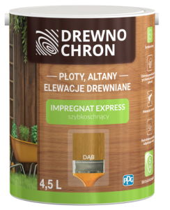 Drewnochron PPG Impregnat Express Dąb Jasny 4,5l 