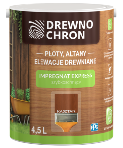 Drewnochron PPG Impregnat Express Kasztan 4,5l 