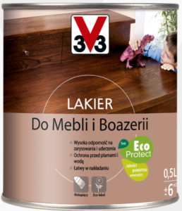 V33 Lakier do mebli dąb jasny połysk 0,5l