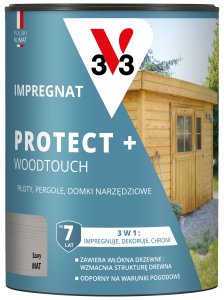 V33 Impregnat protect+ 7lat szary 0,7L 
