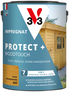 V33 Impregnat protect+ 7lat sosna skandynawska 4,5L 