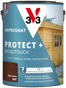 V33 Impregnat protect+ 7lat dąb ciemny 4,5L  