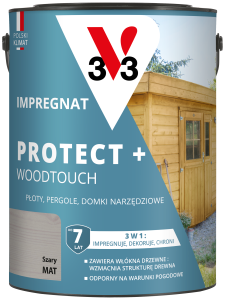 V33 Impregnat protect+ 7lat szary 4,5L 