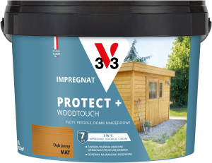V33 Impregnat protect+ 7lat dąb jasny 9L 