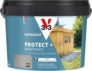 V33 Impregnat protect+ 7lat szary 9L  