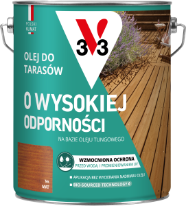 V33 Olej do tarasów o wysokiej odporności TEK 4,5L