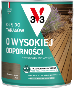 V33 Olej do tarasów o wysokiej odporności ODYMIONE DREWNO 2,5L 