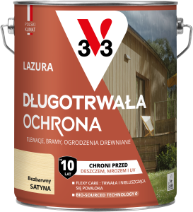 V33 Lazura długotrwała ochrona BEZBARWNY 4,5L