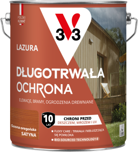 V33 Lazura długotrwała ochrona SOSNA OREGOŃSKA 4,5L 