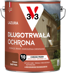 V33 Lazura długotrwała ochrona MAHOŃ 4,5L