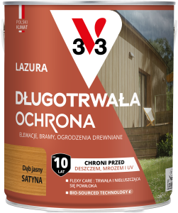 V33 Lazura długotrwała ochrona DĄB JASNY 2,5L 