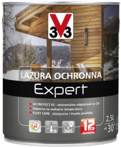 V33 Lazura Expert biały alpejski 2,5L