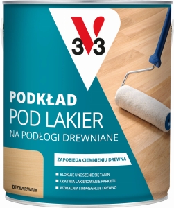 V33 Podkład pod lakier na podłogi drewniane, parkiet bezbarwny 2,5L
