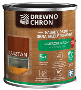 PPG Drewnochron Lakierobejca 2W1 Kasztan 0,2l
