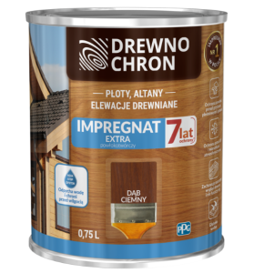 Drewnochron Impregnat Extra Powłokotwórczy DĄB CIEMNY 0,75L