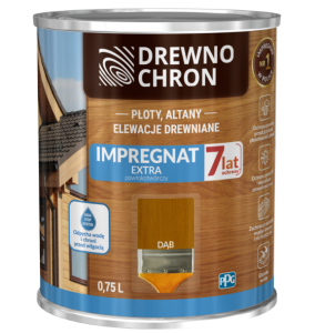 Drewnochron Impregnat Extra Powłokotwórczy DĄB 0,75L