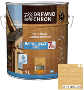Drewnochron Impregnat Extra Powłokotwórczy Sosna naturalna 9l