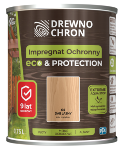 Drewnochron Impregnat Ochronny Eco&Protection dąb jasny 0,75L