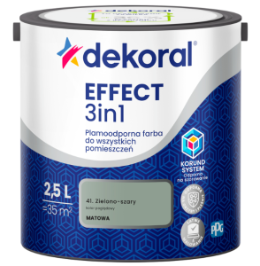 Dekoral Effect 3in1 farba plamoodporna Zielono-Szary 2,5l
