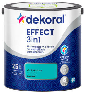 Dekoral Effect 3in1 farba plamoodporna Turkusowy 2,5l