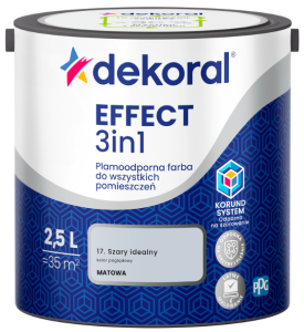 Dekoral Effect 3in1 farba plamoodporna Szary Idealny 2,5L
