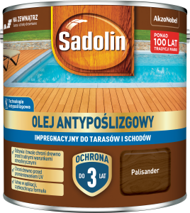 SADOLIN AKZO Olej Antypoślizgowy Impregnacyjny PALISANDER 2,5L