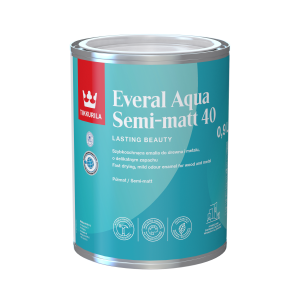 Tikkurila Everal Aqua Semi Matt 40 Baza A emalia drewno metal półmat 0.9l