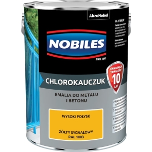 Nobiles Chlorokauczuk Żółty Sygnałowy RAL 1003 - 5L