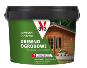 V33 impregnat ochronny do drewna ogrodowego dąb złocisty 10l