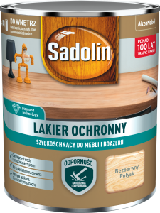 Sadolin lakier ochronny do mebli i boazerii bezbarwny połysk 0,7l