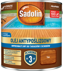 SADOLIN AKZO Olej Antypoślizgowy Impregnacyjny TEK 2,5L